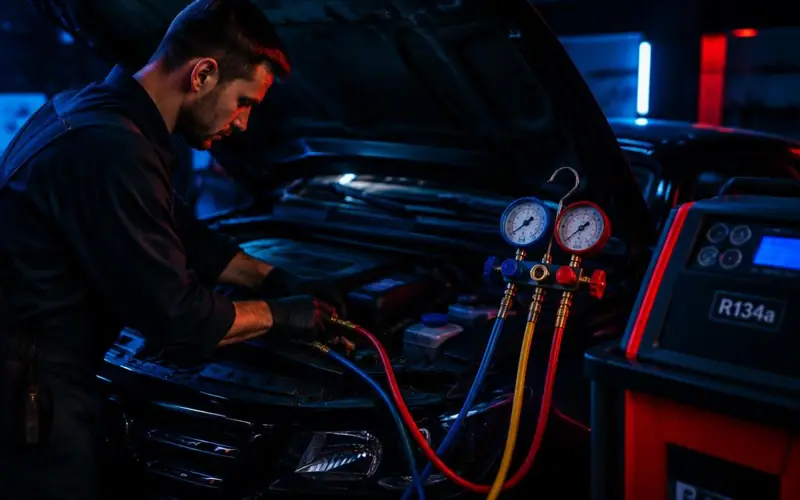 Car AC service at Jawwy Garage